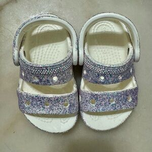 CROCS Kids Glitter Sandals - Multicolor Sparkle